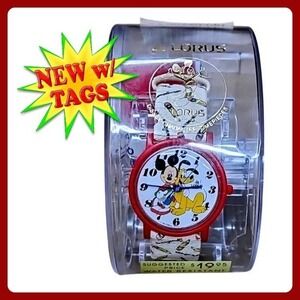 Lorus Mickey‎ Mouse Pluto Watch Vintage 1980s Japan Quartz New Sealed Disney